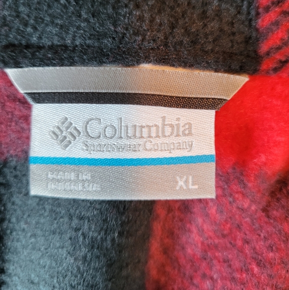 Mens Columbia Steens Mountain Printed Full-Zip Fleece Jacket Bufflo Plaid Print - Picture 6 of 8